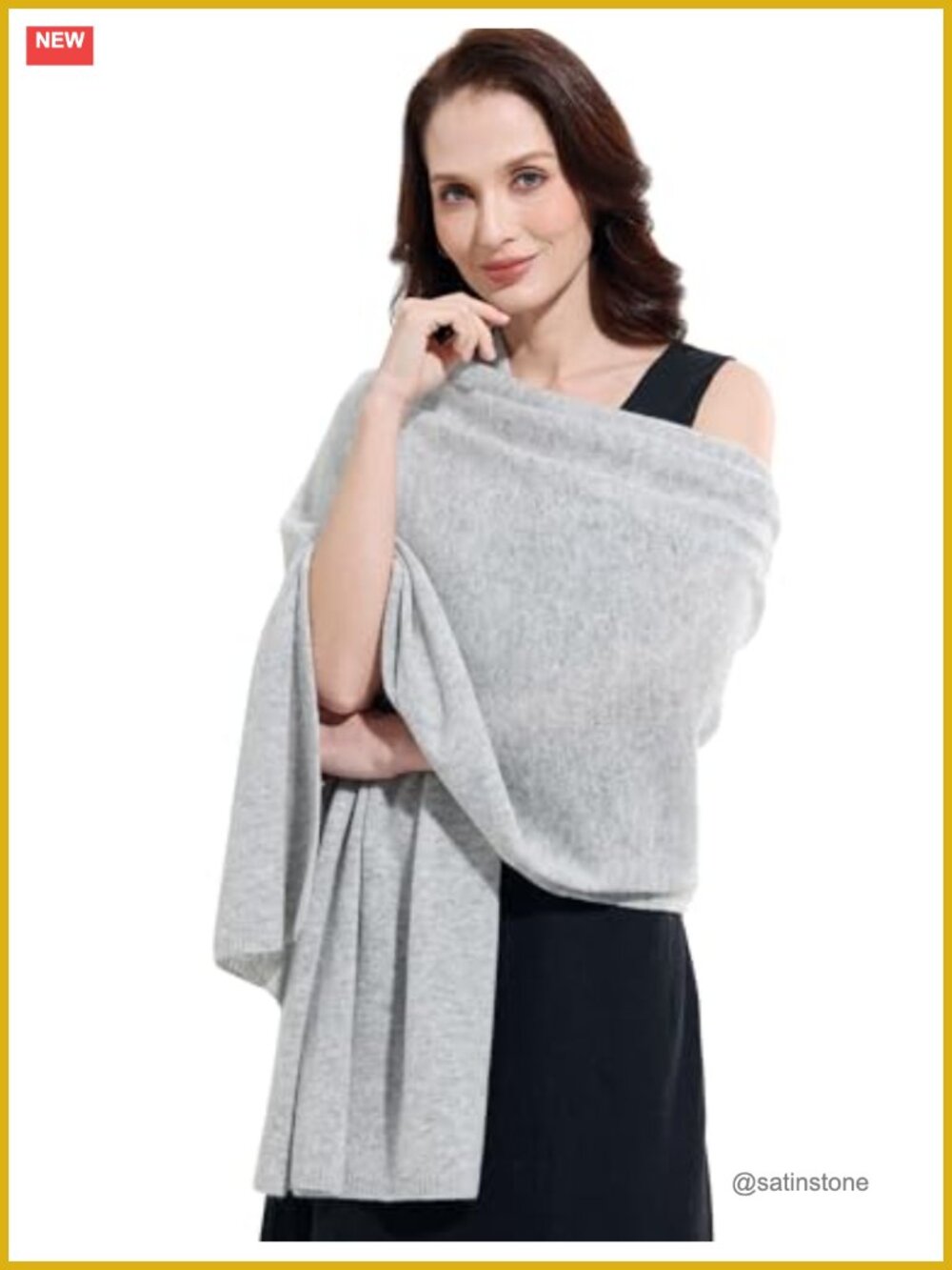 Extra Large Cashmere Blend Wrap Scarf Stole for Women Travel
